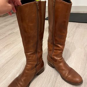 Calf boots whole leather